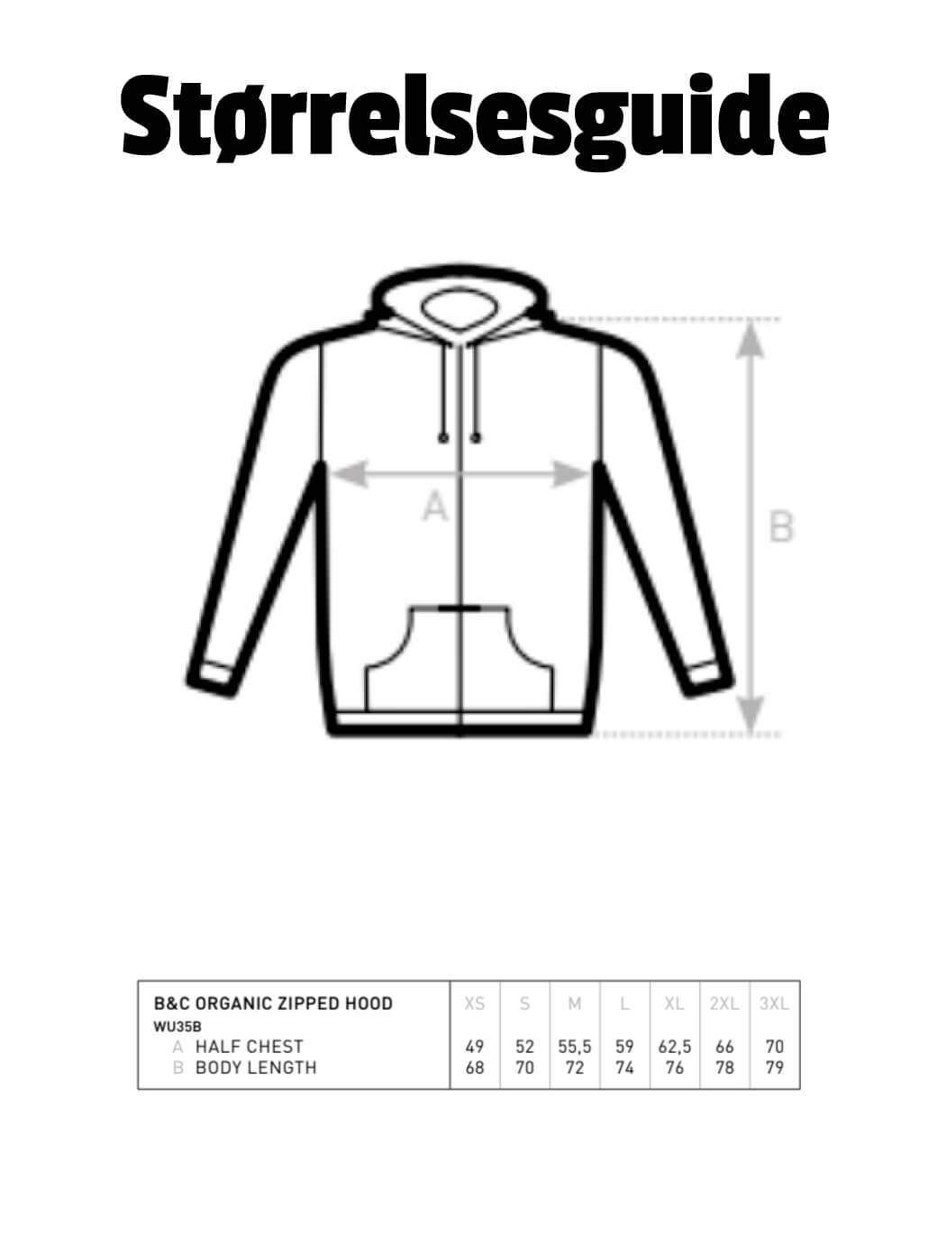Inspire hoodie med lynlås fra B&C - Økologisk & vegansk - Image 3