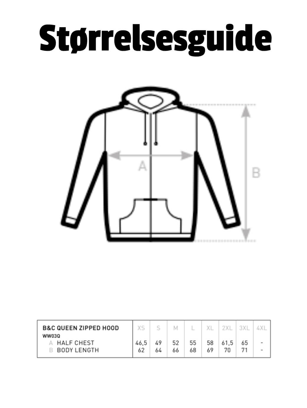 Royal studiehoodie med lynlås til piger fra B&C - Økologisk - Image 3